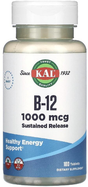 칼 B-12 비타민B12 시아노코발라민 1000mcg 타블렛 100정, 1개