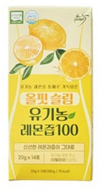 ENB 순수 유기농 레몬 애사비 14포, 1ml, 1개