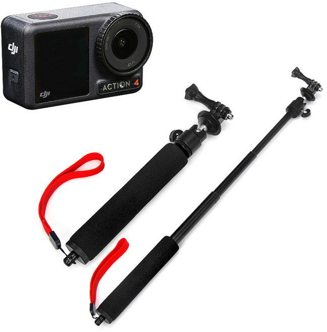 DJI 오즈모 액션 4 호환 액션캠 볼헤드 촬영 셀카봉, 1개