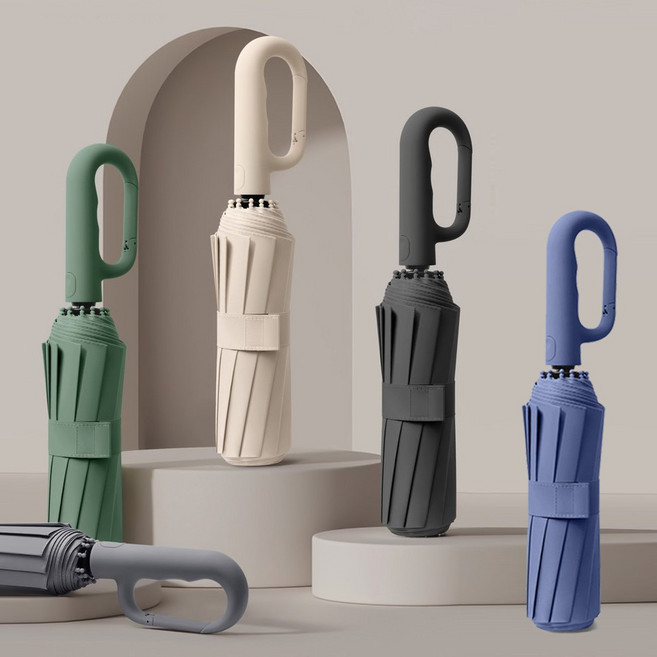 라블라네 UV차단 고급 고리형 대형 3단 접이식 자동 양산 우산