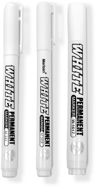 리드홈 퀵드라이 유성 화이트 마카펜 12개 1세트, 1개