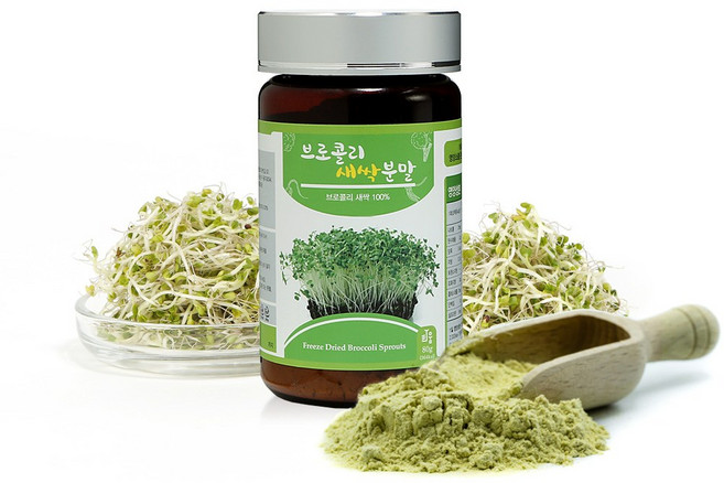 동결진공건조 브로콜리새싹분말, 80g, 1개