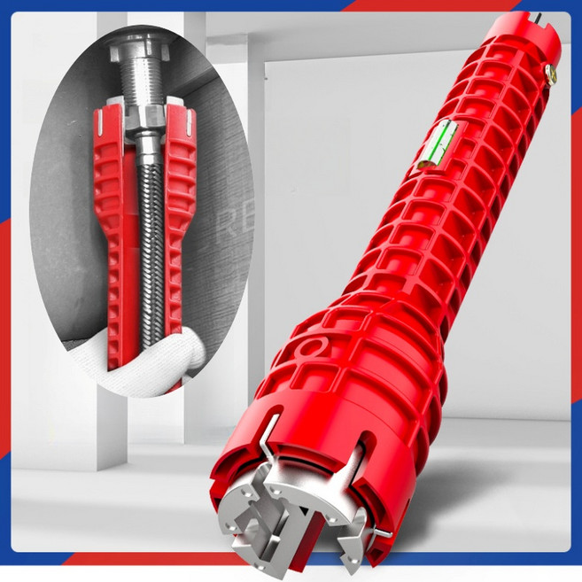 ARVOA 싱크대 배관렌치 수전렌치 수도꼭지 교체 설치 공구, 1개