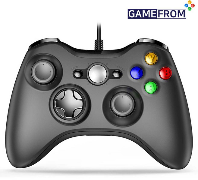 게임프롬 PC 유선 게임패드 컨트롤러 피파 온라인, 1개, PC호환게임패드, 블랙