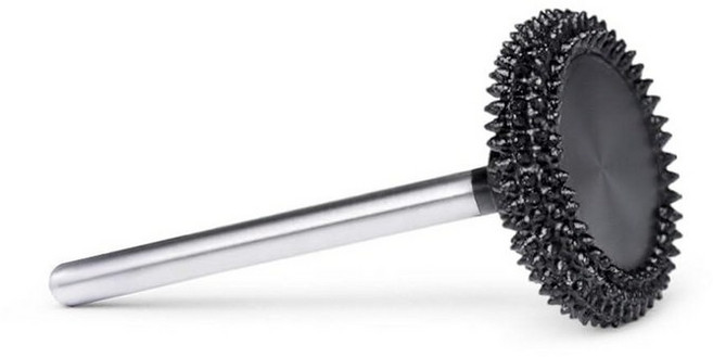 익스트림 거친 회전식 버 0.3cm(1/8인치) 샤프트 연마 텅스텐 카바이드. 6가지 모양 - 볼 노즈 구 플레임 실린더 테이퍼 콘 - 나무 조각 드레멜 포레덤, 톱 버, 1개