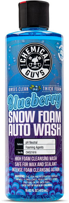케미컬가이 블루베리 스노우폼 오토워시 16oz 디테일링 셀프 세차 카샴푸 클리너, 1개, 473ml