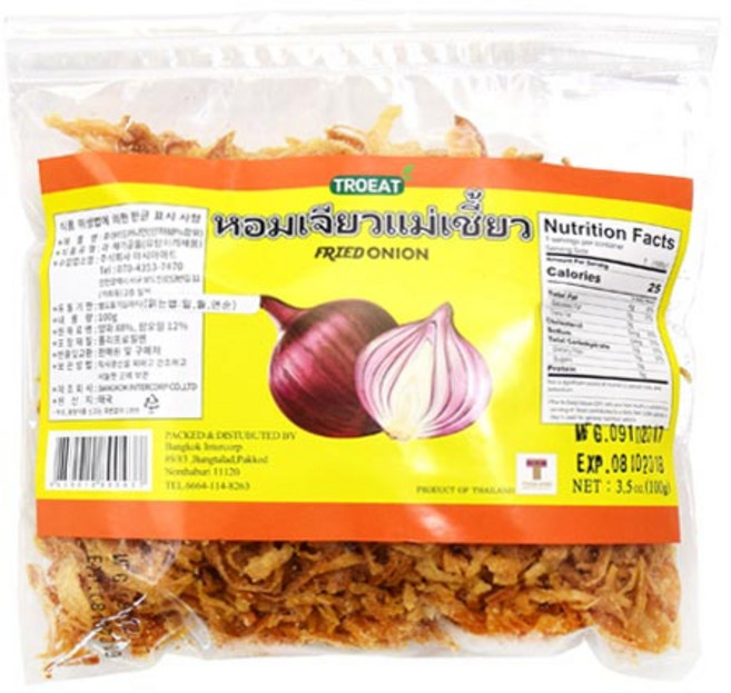 트로잇 후라이드 어니언 가니쉬 튀긴양파, 1개, 100g