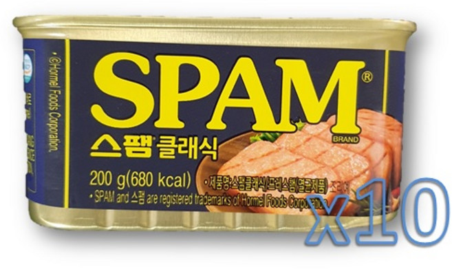 스팸 싱글 클래식, 200g, 10개