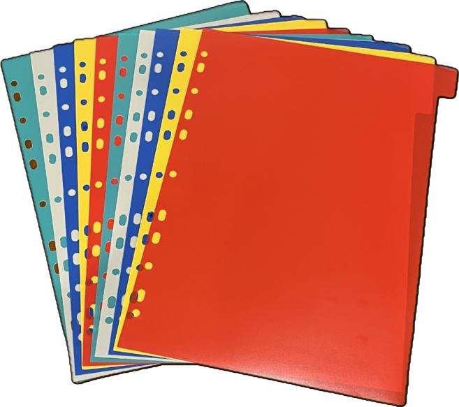 이음모음 A4 파일 인덱스 클리어파일 속지 분류 라벨, 10분류, 프리미엄세트