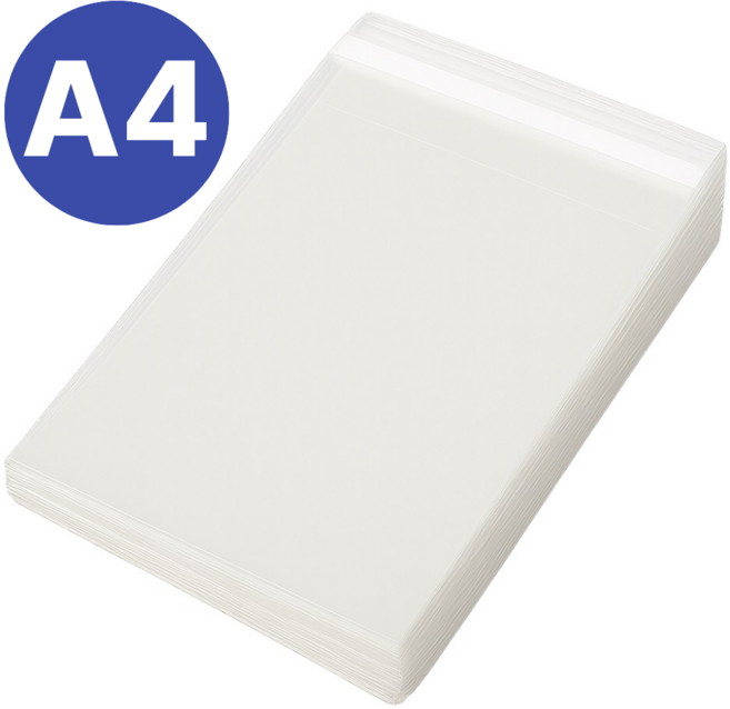 옵티폴리 OPP 접착 봉투 A4사이즈 23x32cm 접착식 OPP봉투 A4 비닐봉투 폴리백 포리백 230x320mm, 100개, 투명