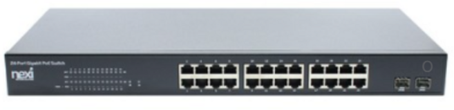 넥시 24 + 2 포트 기가비트 POE 스위치허브 350W + 2PORT SFP, 1개, 24포트 기가비트 NX-POE3224SL