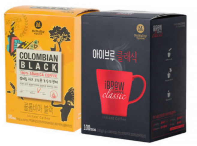 콜롬비아 블랙 100T + 아이브루 클래식 100T, 1세트