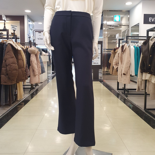 샤트렌 간절기 정장 바지 뒤허리 이밴드 부츠컷 실루엣 봄 가을 데일리 정장 팬츠