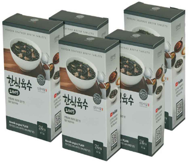 쿠킹스토리 신안어담 한식육수 오리지널 24p, 5개, 67.2g