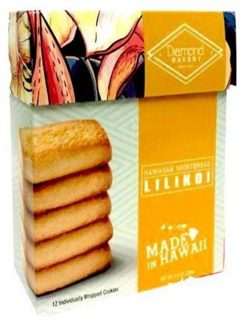 Diamond Bakery 낱개 개별 포장 과자 다이아몬드 베이커리 코코넛 하와이안 쇼트브레드 쿠키 4.4온스, 1개, 113g
