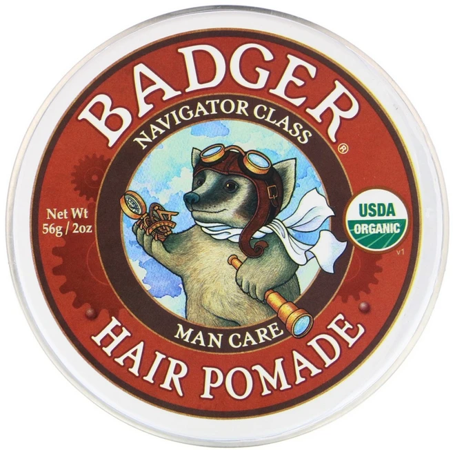 Badger Company 두피 케어 유기농 헤어 포마드 네비게이터 클래스 56g(2oz), 1개 - 쿠팡
