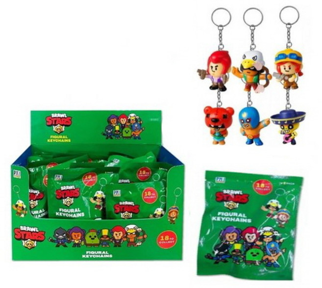 브롤스타즈 피규어 키체인 랜덤발송, 24개