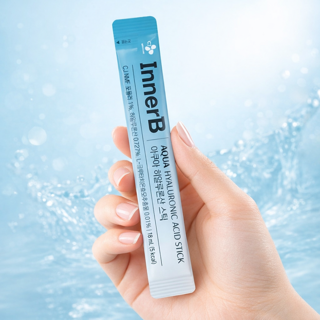 저분자 히알루론산 133mg 이너비 아쿠아 히알루론산 스틱 30포 하루 한 포, 60개, 18ml