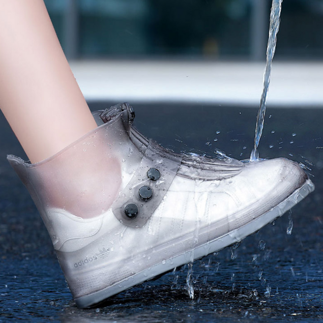 닥터쇼닝 실리콘 신발방수커버 미끄럼방지 똑딱이 레인슈즈 장마철신발