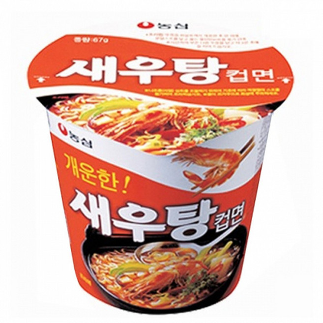 농심 새우탕 소컵 67gx6컵, 1개