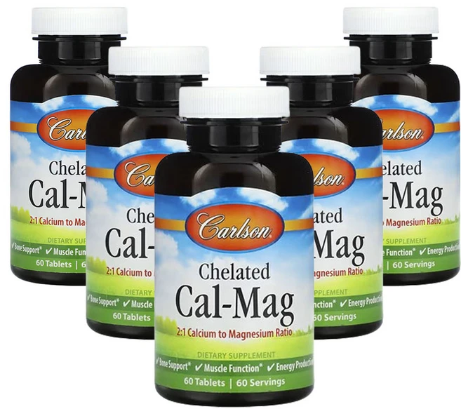 칼슨 킬레이트화 Cal-Mag 60정, 5개 - 쿠팡
