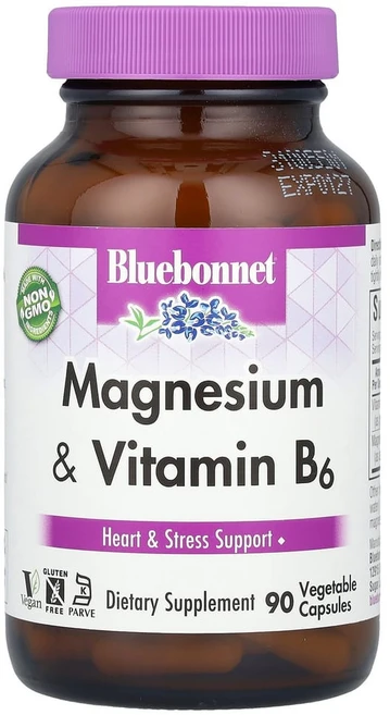 블루보넷 마그네슘 플러스 B6 베지터블 캡슐, 90개입, 1개, 90정 - 쿠팡