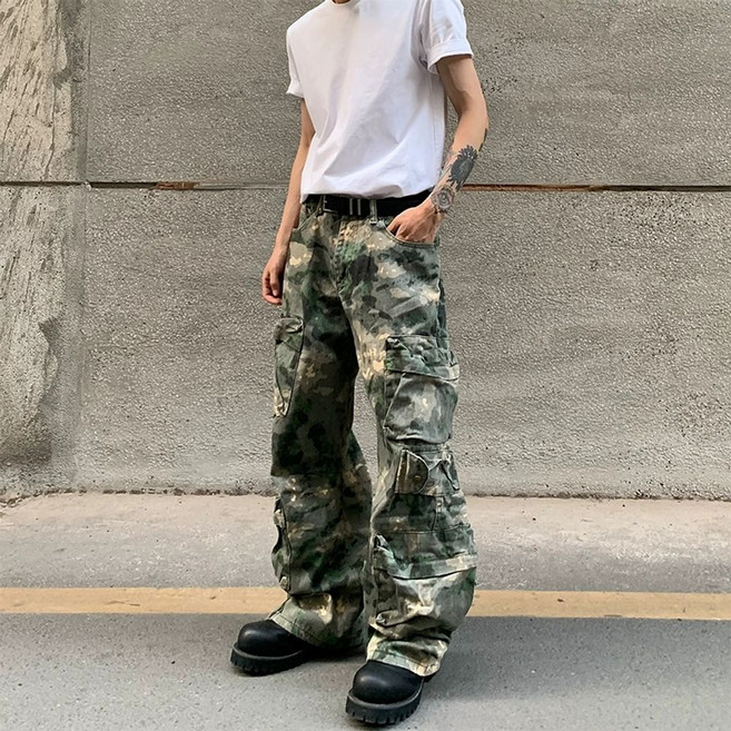 BRONSON 포켓 톰킨스 티셔츠 반팔 튜블러 워크웨어, E. XXL, A. 녹색, D. XL