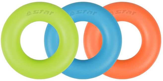 STAR 스타 핸드 링 그립 / 실리콘 악력기 EU160, 블루[중]