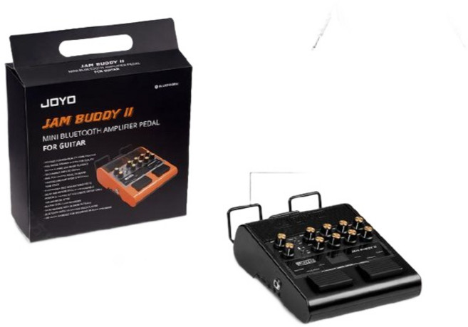 조요 JAM BUDDY II 휴대용 일렉기타 앰프 내장 드럼 페달 스피커 연습용, 1개, 블랙, 기본 모델명/품번