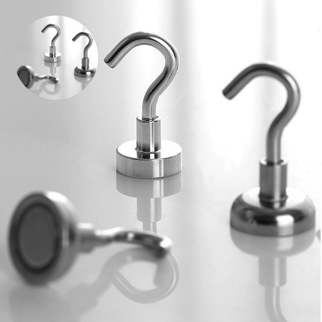 미니 자석 후크16mm 10개/수납 정리 달인/다용도 걸이, 1개