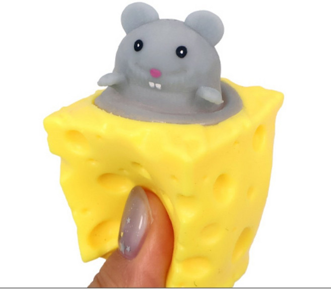 푸쉬팝 장난감 치즈 모양 말랑이 피젯토이 스트레스해소 완구