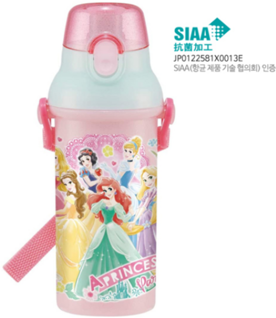 스케이터 디즈니 프린세스 어깨끈물병 모음, 1개