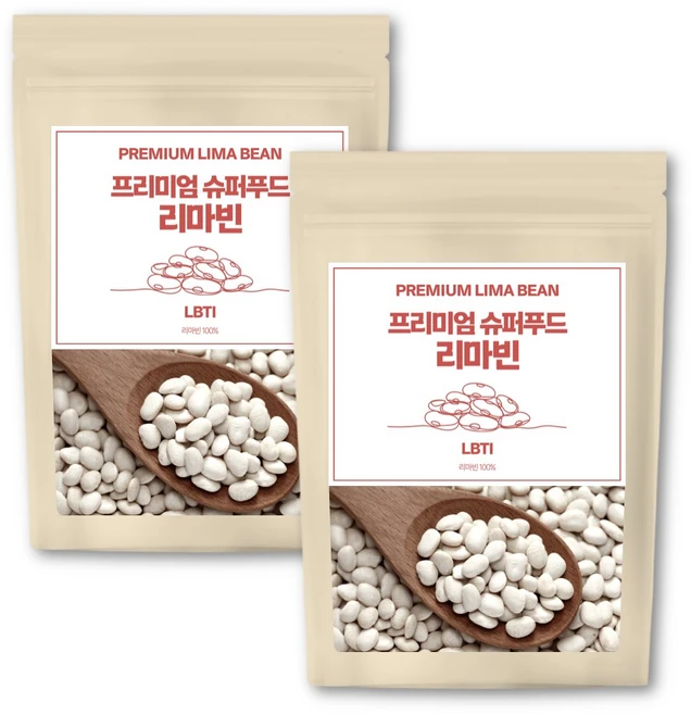 프리미엄 베이비 리마빈 콩 리마콩 슈퍼푸드 페루산, 2개, 500g - 쿠팡