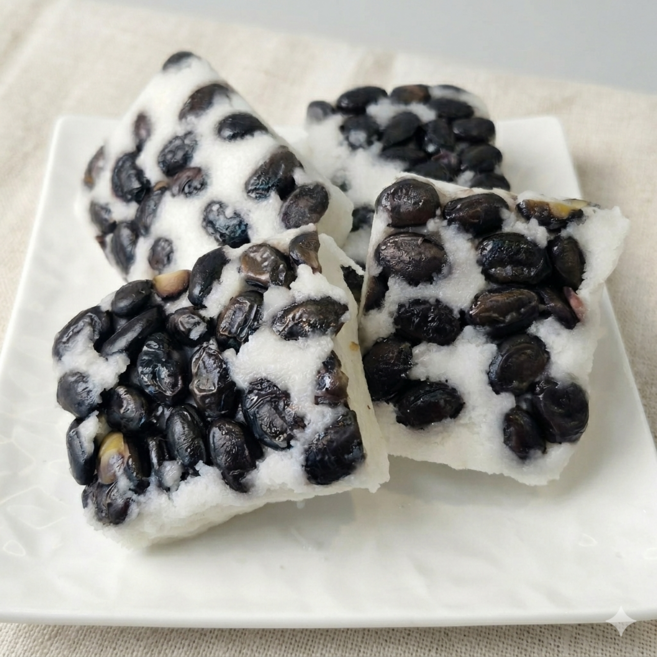 국내산 서리태 콩설기 수제떡 담백한 건강간식 개별포장, 10개, 100g