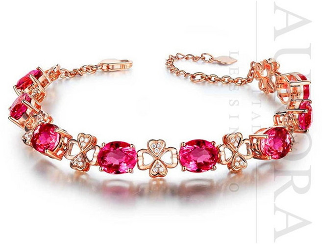 명품디자인 루비 팔찌. ST-103-3