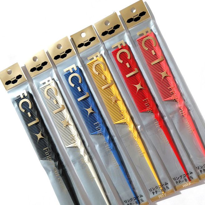 리더 콤 814 815 꼬리빗 열펌 매직 아이롱 다이아몬드컬러빗 큰 튼튼한 촘촘한, 1개