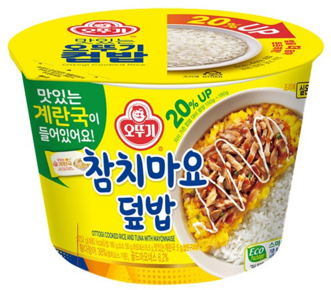 오뚜기 컵밥 참치마요덮밥, 252g, 16개