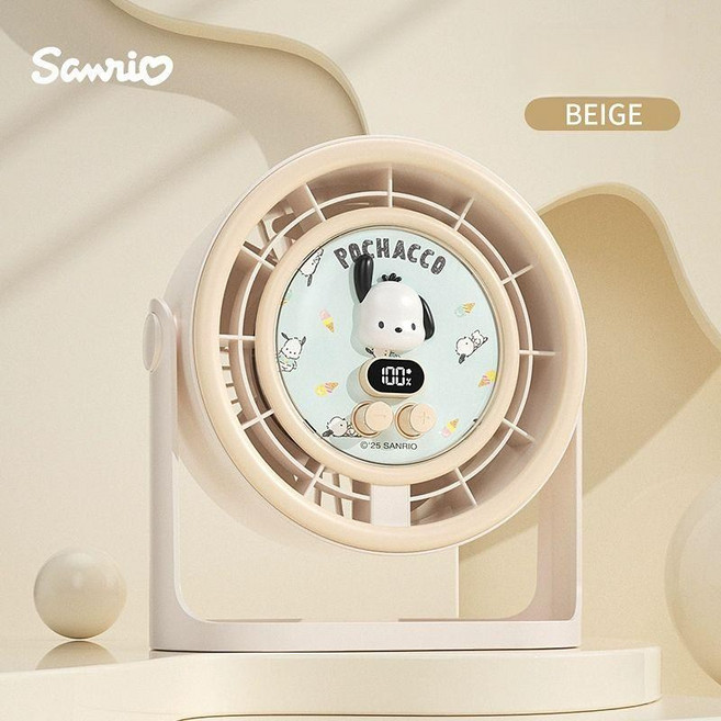 헬로 캐릭터 탁상형 무선 소형 USB 선풍기, 포차코, 15000mAh