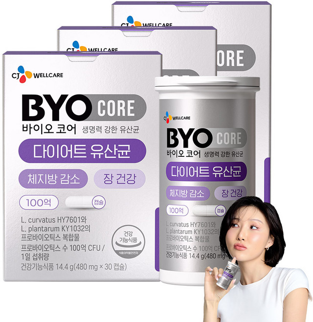 BYO 다이어트 유산균, 30정, 3개