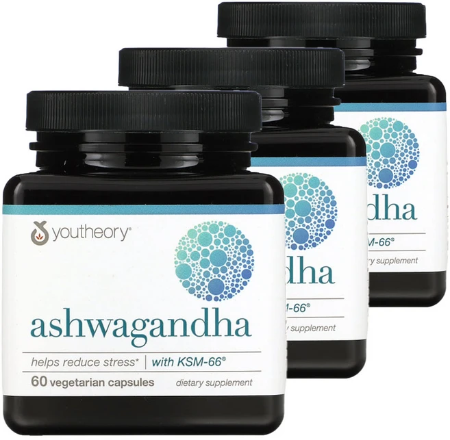 3개 Youtheory 아슈아간다 아쉬와간다 아슈간다 ASHWAGANDHA 500mg 60정 - 쿠팡