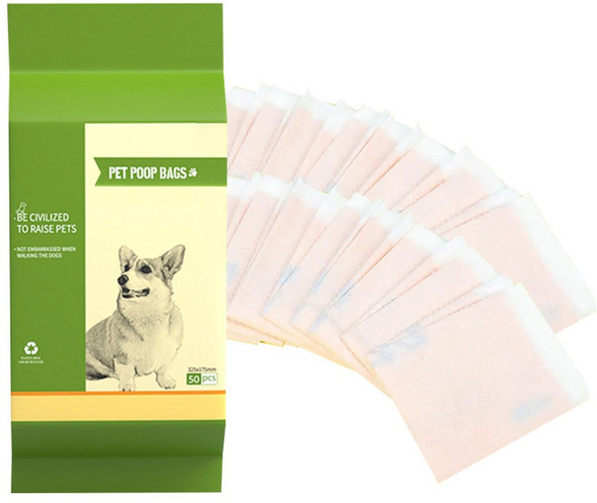 밍글펫 강아지 산책 티슈 펫티켓 배변봉투 50매, 50개입, 단일, 2세트