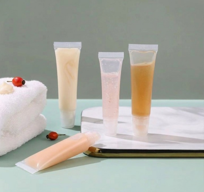 휴대용 미니 튜브 공병 화장품 소분 크림 다용도 용기, 10개, 투명