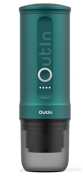 outin nano 휴대용 에스프레소 20Bar 발열 충전식 나노 호환 블루 전동커피머신, 청색