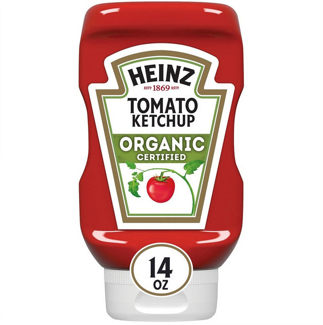 Heinz Tomato Ketchup 하인즈 올개닉 토마토 케첩 케찹 14oz(396g) 6팩, 396g