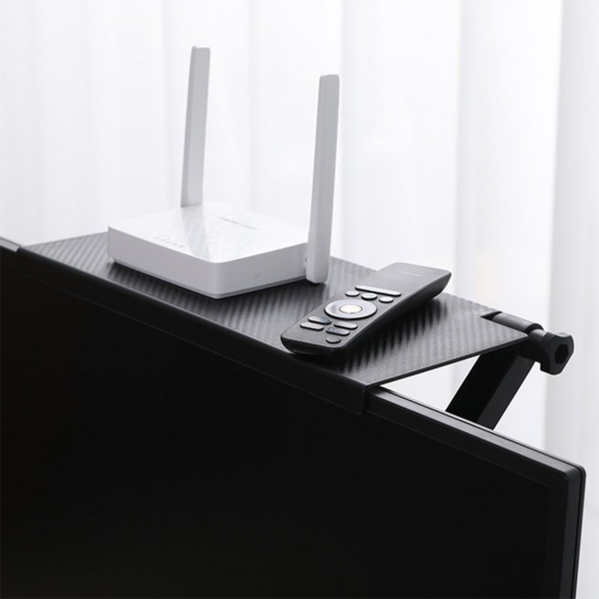 모니터 TV 셋톱박스 위 상단 티비 선반 거치대 받침 정리대 사무실필수템