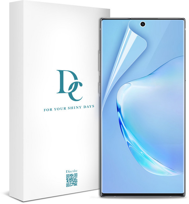 [당일출고]다이아큐브 풀커버 EPU+PET 하이브리드 유리막코팅 자가복원 방탄 액정보호필름, 3개