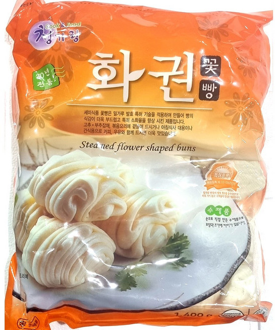 세미 수제 화권 1.4kgX5 업소용 중식 꽃빵 딤섬 바오번, 5개, 1.4kg