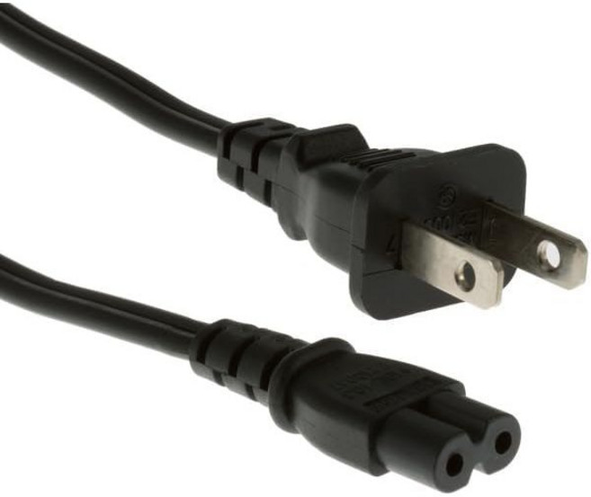 PS4 Xbox Series XS LED LCD TV 모니터 사운드 바 18 AWG 2 Prong 커넥터-수명 Wty6피트용 PS5 전원 코드 IEC320 C7에서 NEMA 1, 6 ft