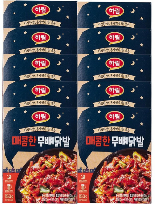 하림 매콤한 무뼈 닭발 150g, 10개