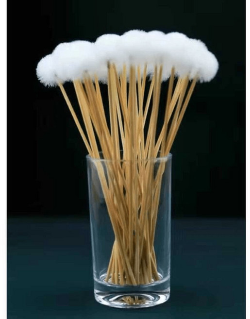 꽃가루 붓 수정 스틱 과일 수분 교배 수동 도구 수꽃 털 교잡 인공수정용 대, 03. 대나무손잡이거위털-(+1600원), 10개